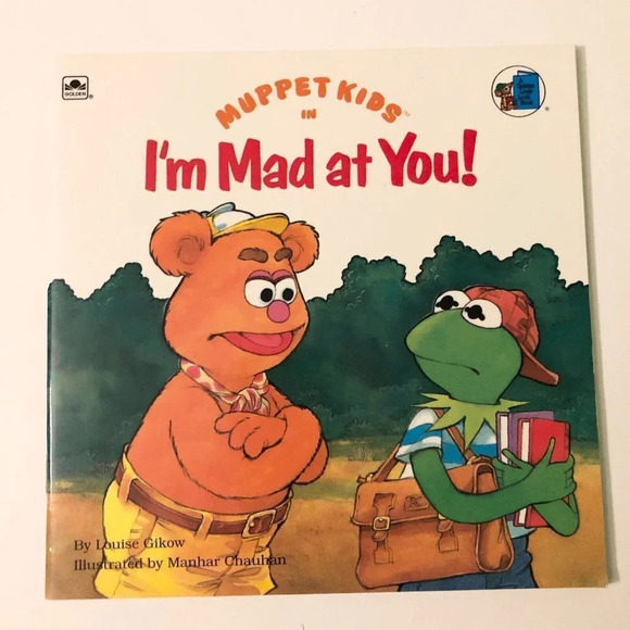 Vtg Lot of 2 Muppet Kids Moms Having a Baby and Im Mad At You Golden Books - Picture 2 of 16